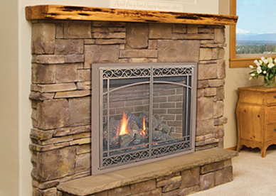 gas fireplace installed in northeast iowa area
