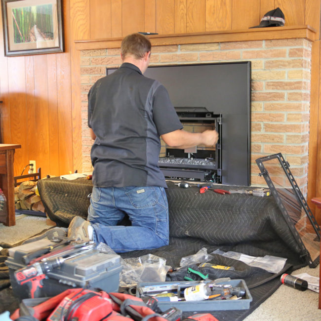 New Fireplace Installed Lancaster WI