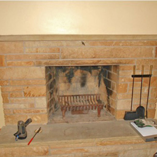fireplace before remodeling in Mt. Horeb WI
