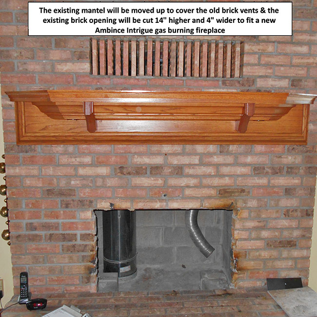specialists repair old wood fireplace in WI