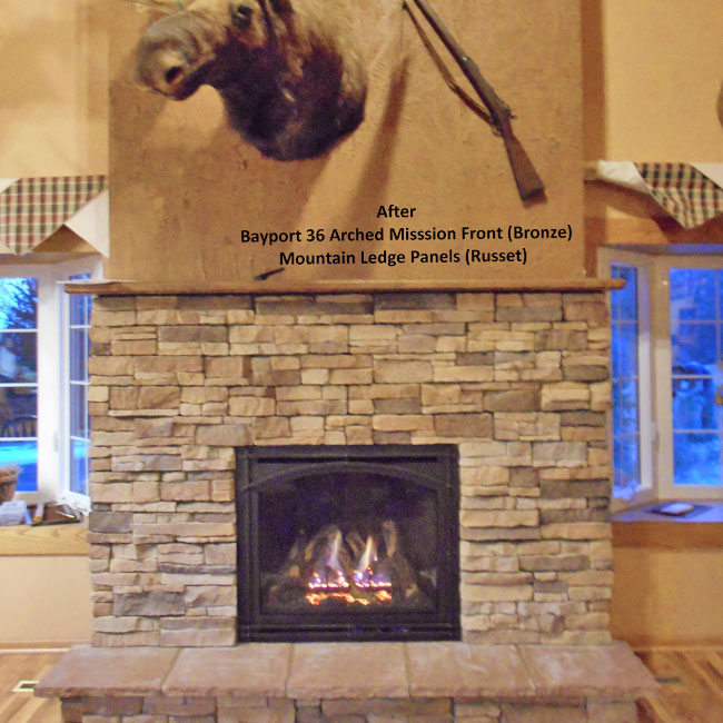 completed fireplace repair in Prairie Du Chien Wi