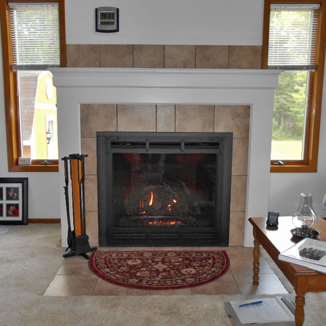 new remodeled fireplace in Steuben WI