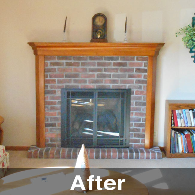 avoca wi fireplace insert and surround remodel