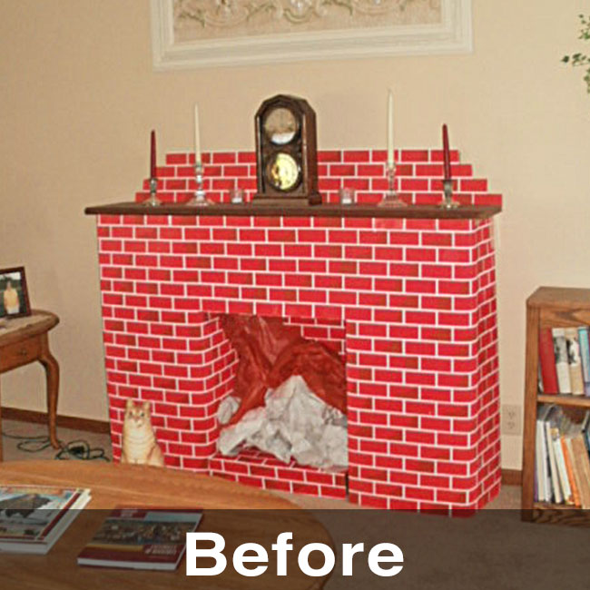 fireplace and mantel repair and install