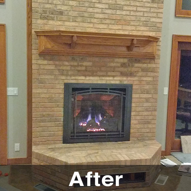 brand new fireplace inserts in highland wi installation