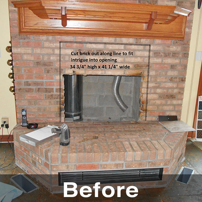 masonry work around fireplace in mt. horeb wi 