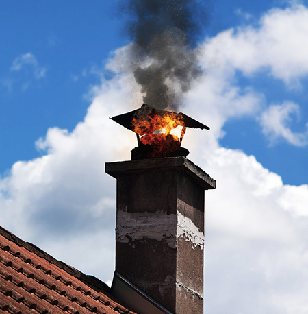highland wi chimney fire from not having chimney inspected