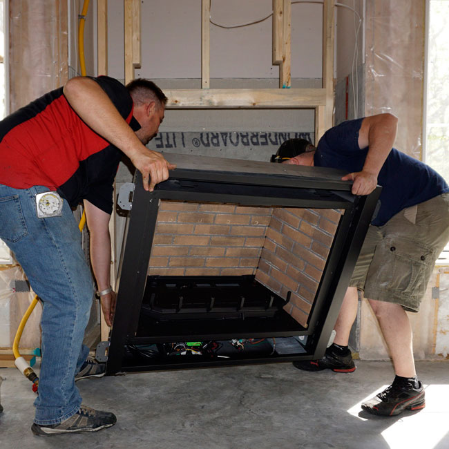 gas fireplace insert install in barneveld wi