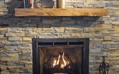 fireplace mantel