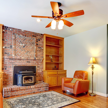 Ceiling Fan for Heat Distribution