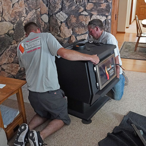 stove installation in Platteville WI