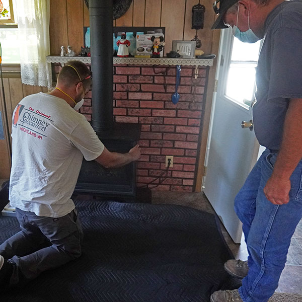 richland center wi fireplace insert install