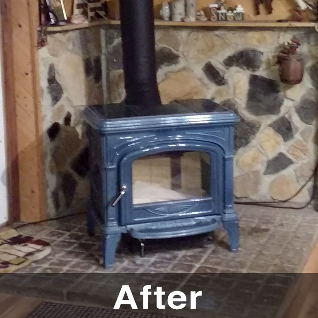 wood stove install in East Dubuque IL