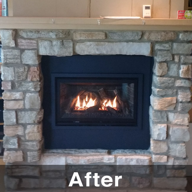 Galena IL new fireplace installation