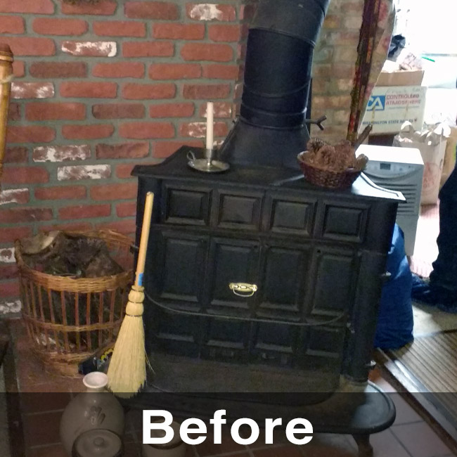 Madison WI stove install