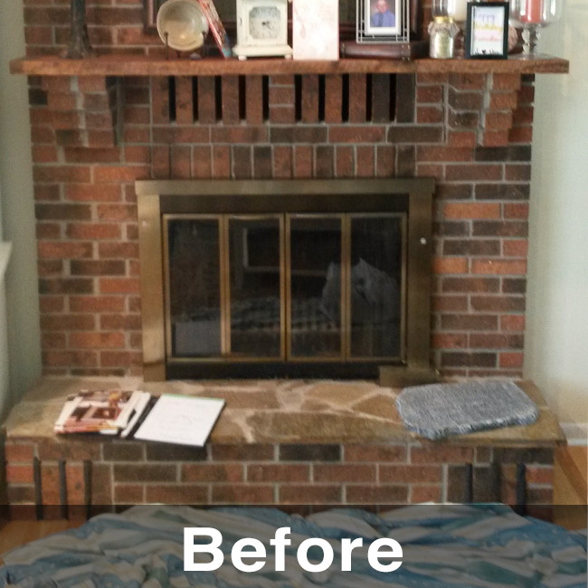 Monticello IA prefab fireplace replacement