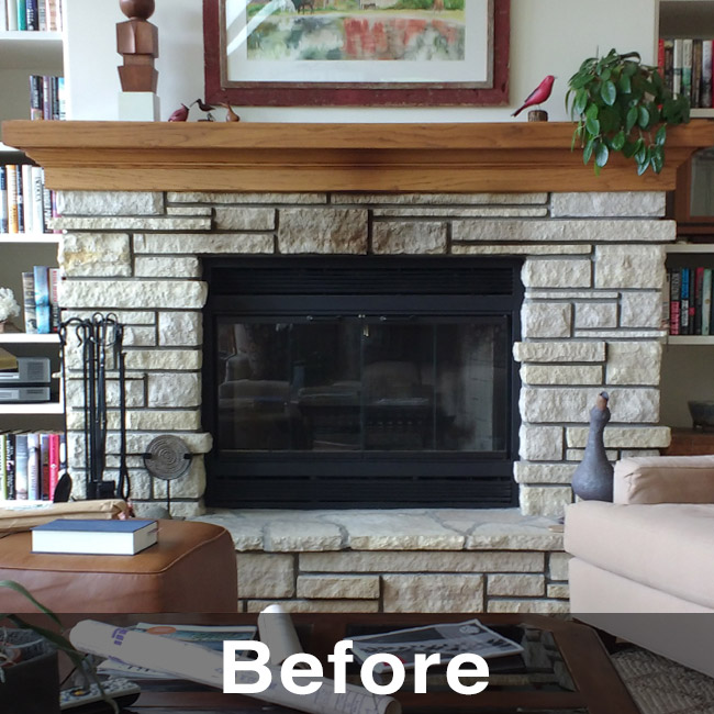 Hanover IL fireplace changeout