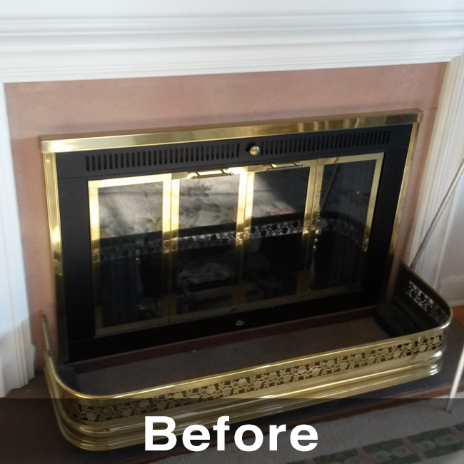 Dubuque IA outdated fireplace changeout