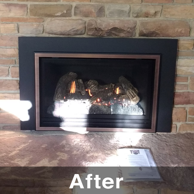 efficient gas fireplace insert in Mineral Point WI