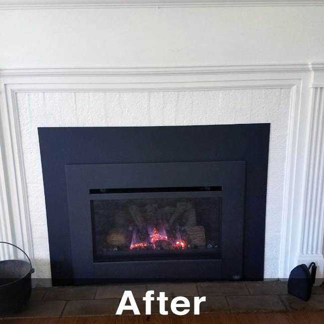 gas fireplace insert install in Lancaster WI