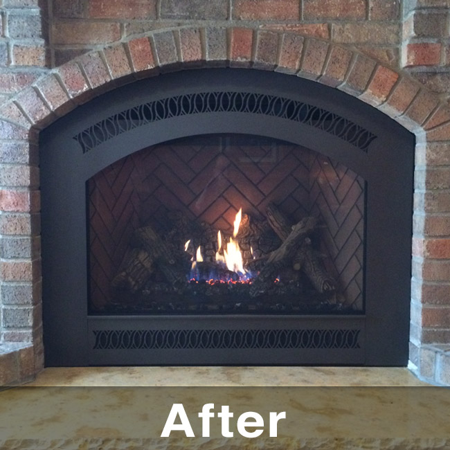 custom fireplace install in Hazel Green WI