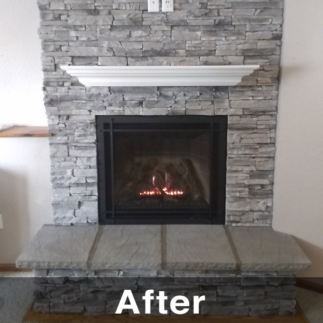 gas fireplace install in Platteville, WI