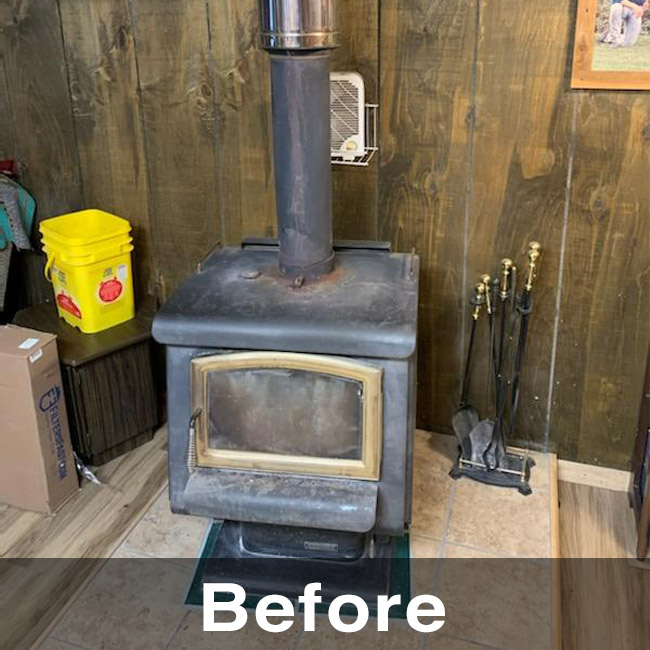 wood burning stove installation in Gays Mills, WI
