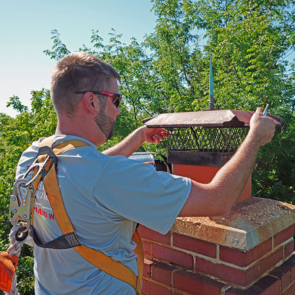 New Chimney Cap Installation in Fennimore WI