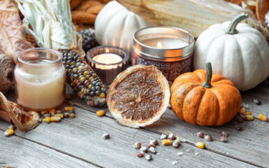 Fall fireplace decor in Fennimore WI