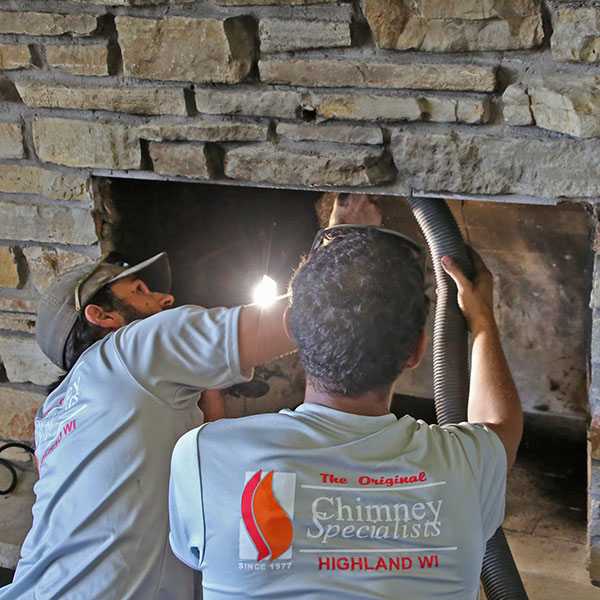 wisconsin chimney sweep chimney repairs in Highland WI and Prairie Du Chien WI