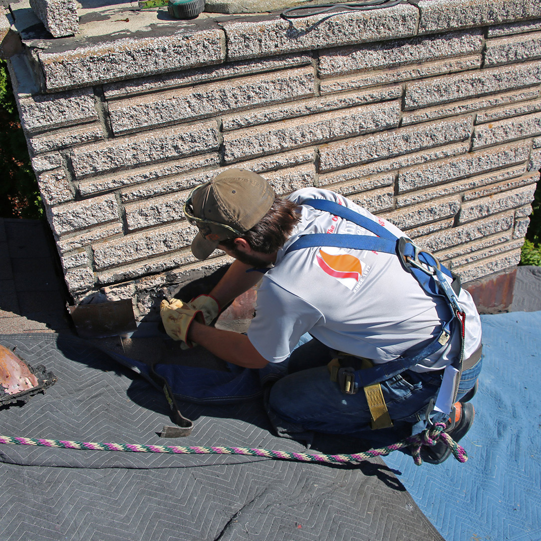 chimney brick and mortar repairs in Madison, Wisconsin