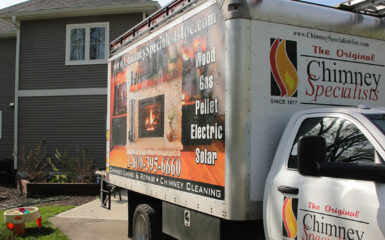 certified chimney sweeps at Chimney Specialists Inc. in Farley, IA; The Galena Territory, IL; Platteville, WI; and surrounding communities in southwest Wisconsin, northwest Illinois, and northeast Iowa.
