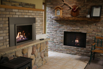Fireplace inserts being installed in Prairie Du Sac, WI