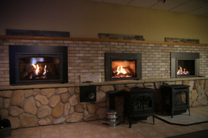 Gas and wood fireplace inserts or stoves being installed in Dubuque IA & Lancaster, WI